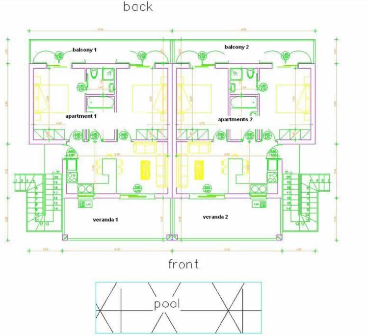 Zakynthos Apartment Floor Plan